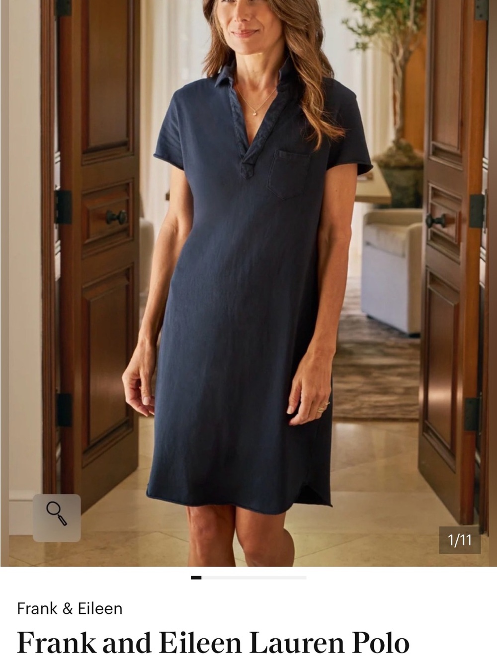 Frank & Eileen Dark Navy/Black Polo-Style Dress - Picture 9 of 13